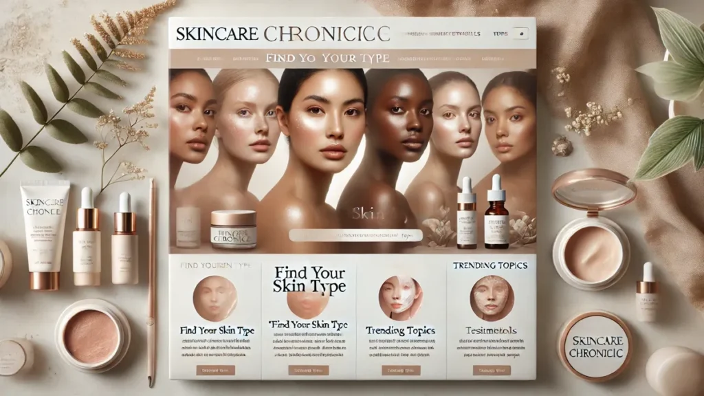 Diverse skin types and glowing beauty