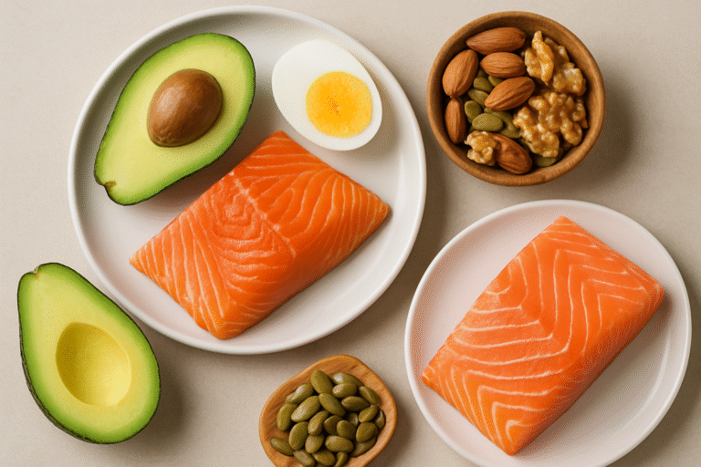 Salmon, avocado, eggs, and nuts — top hair-loving foods for strong, healthy hair